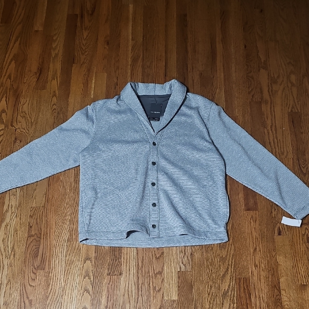 Gray Button-Up Cardigan Van Heusen NWT